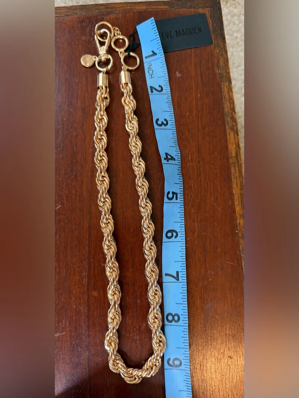 Steve Madden Gold Rope Chain Necklace - Elegant Women’s Jewelry
